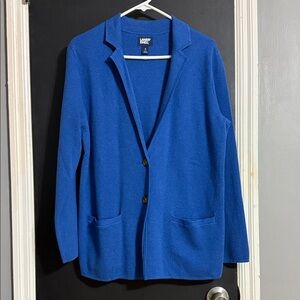 Lands’ End Cotton Grandpa Sweater Size: S (6-8)